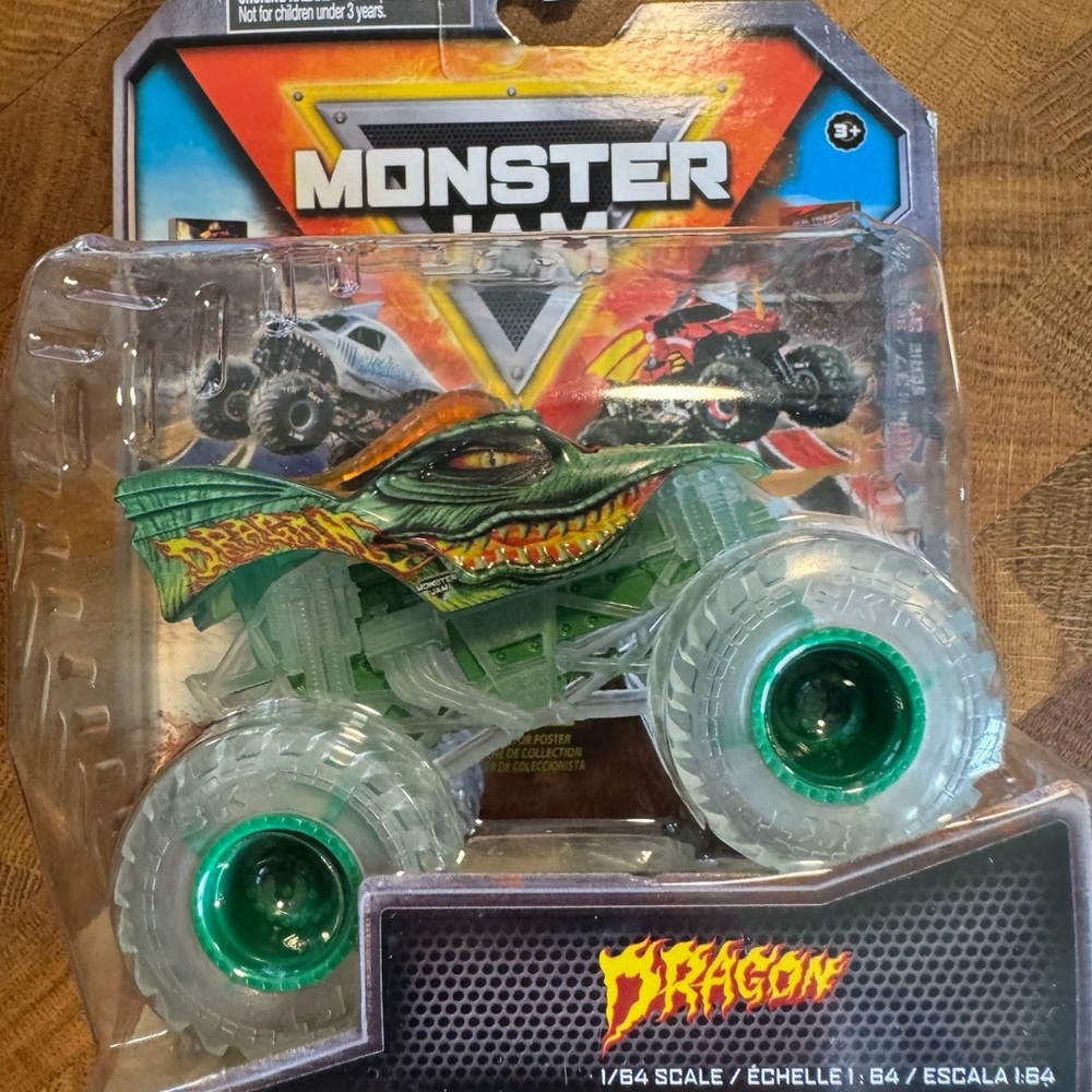 Green Monster Truck Toy with Elevated Suspension and Durable Build